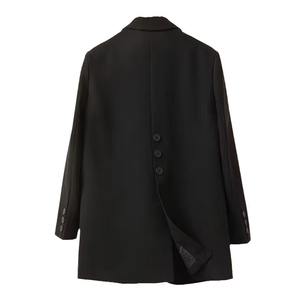 Nuovo cappotto da <span class=keywords><strong>donna</strong></span> taglie forti con maniche lunghe con colletto colletto con risvolto Top primavera autunno ufficio abiti Casual e <span class=keywords><strong>Blazer</strong></span> - Product Image 5