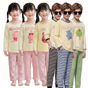 Costume coton été nouveau bébé pyjamas garçons Homewear filles climatisation vêtements vêtements pour enfants - Product Image 1