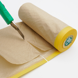 Ensemble de papeterie Qiyin en papier kraft <span class=keywords><strong>avec</strong></span> feuilles d'emballage vintage marron, enveloppes, autocollants, étiquettes cadeaux et DIY créatif - Product Image 6