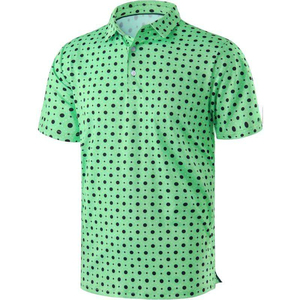 Polo de golf de haute qualité, sublimation intégrale, logo personnalisé, vêtements de sport, polos de golf sublimés pour hommes - Product Image 1