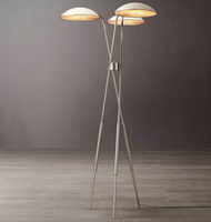 Luminaire de sol en laiton pour chambre d'hôtel, villa de luxe 5 étoiles avec fonction de télécommande LED à intensité variable