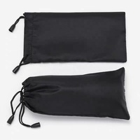 Étui à lunettes de soleil rectangulaire en microfibre noire en gros, étui à lunettes de soleil, sacs avec logo, rangement pour lunettes de soleil