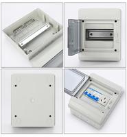 Boîtier de distribution en plastique étanche IP65 QHECO de haute qualité, série 4-18 voies, 220V/380V, certifié CCC ISO 9001, montage en surface