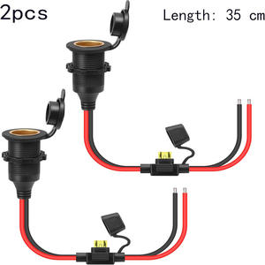 Encendedor <span class=keywords><strong>de</strong></span> cigarrillos <span class=keywords><strong>de</strong></span> alta potencia para coche, Caja <span class=keywords><strong>de</strong></span> <span class=keywords><strong>Seguro</strong></span> <span class=keywords><strong>de</strong></span> cobre puro <span class=keywords><strong>de</strong></span> asiento, 12V y 24V, cables <span class=keywords><strong>de</strong></span> enchufe para coche, conjuntos <span class=keywords><strong>de</strong></span> cables - Product Image 5
