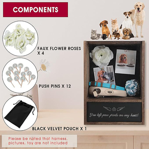 Wholesale Wholesale Wood Pet <b>Urns</b> Wall Hanging Photo Organizer for Supplies Personalized Coffin - Product Image 4