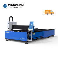 Machine de découpe laser à fibre Tianchen CNC, prix compétitif, découpe d'acier au carbone et d'acier inoxydable, 3 axes, refroidissement par eau, IA