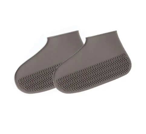 Couvre-chaussures en caoutchouc antidérapantes, 1 paire, housses de bottes réutilisables imperméables, de pluie, en Silicone, couvre-bottes unisexe