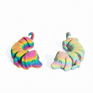 Figura de Perro Salchicha Arcoíris 3D, Decoración de Escritorio de Plástico, Adorno de Escritorio Unisex, Regalo - Product Image 5
