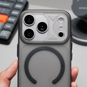 เคสโทรศัพท์แม่เหล็กแบบบางหรูหรา ผิวด้านโปร่งแสง สำหรับ iPhone 17 15 16 Pro Max พร้อมกรอบรูปถอดได้ ป้องกันแรงกระแทก ฝาหลังแข็ง - Product Image 3