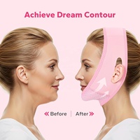 Masque respirant en V pour le visage, sangle amincissante, réducteur de double menton, masque pour le menton, ceinture de lifting du visage, masque amincissant en forme de V