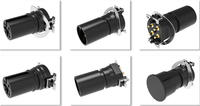 Conector SMT M12, Conector Circular Chapado en Oro, Resistente al Agua IP67/IP68, para Montaje en Superficie de PCB, Código A B X D