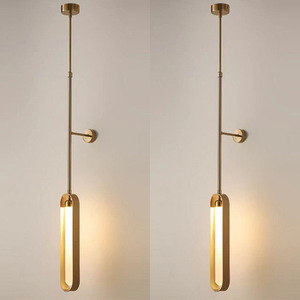 Modern Minimalist <b>Wall</b> Lamp Led <b>Light</b> E27 <b>Switch</b> Control Telescopic Pendant For Hotel Office Corridor - Product Image 1
