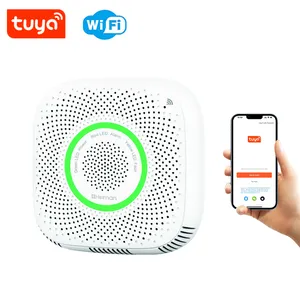 Detector de gas inteligente Tuya WiFi, detector de alarma de gas natural, sensor detector de gas LPG para seguridad del hogar y la cocina