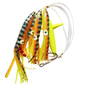 OEM Squids Sea Bird Teaser Sets, leurres <span class=keywords><strong>de</strong></span> pêche à la traîne, matériel <span class=keywords><strong>de</strong></span> pêche, pour thon et marlin, avec montage en chaîne Daisy, hameçon, jupe <span class=keywords><strong>de</strong></span> calmar et bulbe, fabrication - Product Image 4