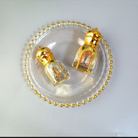 Nouveau design 6ml 3ml Luxury Crystal Fancy Attar Bottle pour Musk Oud Oil à Dubaï