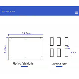 ผ้าสักหลาดสำหรับโต๊ะพูล 9 ลูก รุ่น <span class=keywords><strong>Moori</strong></span> 300 ขนาด 8 ฟุต/9 ฟุต ความเร็วสูง ผลิตจากขนสัตว์ พร้อมราว 6 ชิ้น - Product Image 4