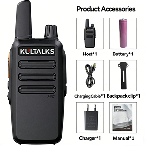 KULTALKS KT19 Analog Handheld Walkie Talkie 2W Long Distance Wireless <strong>Communication</strong> UHF400-470MHz 2pcs Set M2622 - Product Image 5