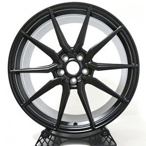 Jantes forgées sur mesure en une seule pièce pour design HF3, jantes en alliage noir mat pour BMW M2 M3 M4 G80 G82 G87 E90 Benz CLA <span class=keywords><strong>CLE</strong></span> CLS Voitures de sport - Product Image 1