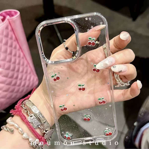 Coque de téléphone tendance en résine avec roses et paillettes pour iPhone 17 Air, 16 Plus, 15 Pro Max, 14, 13 – Protection antichoc en époxy, coque arrière - Product Image 4