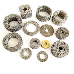 Maille de fil métallique compressée en acier inoxydable 304 316L, maille filtrante pour séparation gaz-liquide, maille d'étanchéité et d'absorption des chocs, sur mesure - Product Image 1