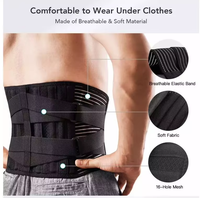 Ceinture de soutien lombaire réglable de haute qualité avec logo personnalisé pour soulager les douleurs lombaires et dorsales