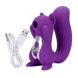 Vibrador de succión de ardilla sexual para mujeres, <span class=keywords><strong>consolador</strong></span> con tapón Anal de punto G bonito, estimulador Vaginal 2 en 1, juguete sexual para adultos, masturbador para mujeres - Product Image 2