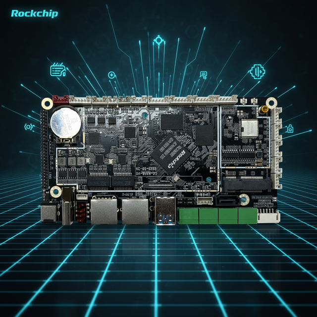 Hot Sale Rockchip RK3568 Development Motherboard A55 Quad Core 1TOPS NPU AI Android DDR4 4G LTE WiFi LCD LVDS Integrated