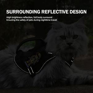 Nouveau Harnais Tactique Anti-Évasion pour Chat, Veste de Promenade en Nylon Réglable pour Chat, Gilet Rembourré Robuste et Réfléchissant pour Chat - Product Image 3