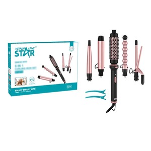 Plancha de Pelo 5 en 1 Winning Star (Estilo Comercial Internacional) - Plancha Alisadora y Voluminizadora que Respeta el Cabello (Sin Daños) - Product Image 1