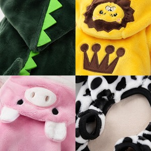 Ropa para Mascotas con Estampado de Animales de Dibujos Animados, <span class=keywords><strong>Pijama</strong></span> con Capucha para Perros y Gatos, Traje de Invierno Cálido de Cuatro Patas - Product Image 3