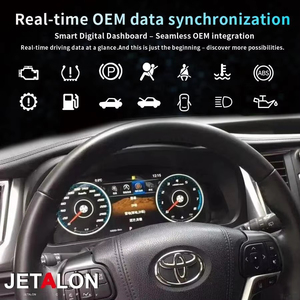 Para Toyota Highlander 2015-2019, Velocímetro GPS, Panel de Instrumentos Digital, Cuadro de Instrumentos, Cabina Virtual, Tacómetro, Odómetro - Product Image 5