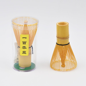 Vente en gros Fouet Chasen fait à la main de haute qualité en <span class=keywords><strong>bambou</strong></span> naturel Gravure au laser LOGO Thaïlande Fouet Matcha avec emballage - Product Image 1