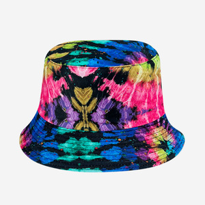 Unisex Poly Cott Wales Utility Order Soft Jaquemus Festival Blue Printed Bucket Hat - Product Image 6