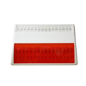 ABS пластиковый маркер, Светодиодный отражатель безопасности, встроенные в ретро отражающие солнечные дорожные шпильки «кошачий глаз» - Product Image 1