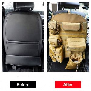 Muestra Gratis, Funda de Asiento de Coche con Múltiples Bolsillos Estilo Molle, la Mejor Protección Impermeable Contra Suciedad, Barro y Arañazos, Protección Delantera y Trasera - Product Image 4