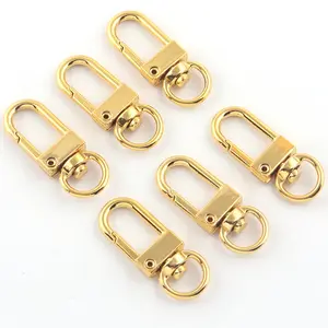 Gold Alloy Metal Small Bag Swivel Snap Clip Hook For Lanyard