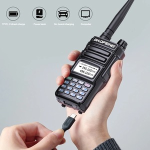 Radio bidirectionnelle Baofeng UV-13 double bande 145,125/436,125 MHz longue portée avec chargement USB et radio FM portable - Product Image 4