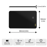 Localisateur intelligent anti-perte certifié MFi, ultra-fin, en plastique, avec charge magnétique Android, fonction de recherche de carte, navigation GPS et étanchéité IP68