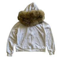CrazyMaker nouveaux hommes usine personnalisé coton tissu confortable à capuche DTG motif brodé mode rue fermeture éclair à capuche