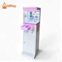 Kommerzieller Münzbetriebener Greifautomat Rosa Mini-Spielzeugautomat für Einkaufszentren und Vergnügungsparks