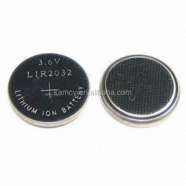 LIR2032 2032 CR2032 Rechargeable Bulk 3.6V Lithium Battery 2032 Coin Cell Bateria