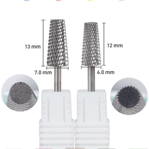 Fraise conique en carbure 3/32'' à coupe croisée 5 en 1 pour ongles, fraise en carbure 7,0 mm, accessoires de manucure et pédicure - Product Image 3