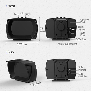 Car Hud <span class=keywords><strong>Factory</strong></span> Obd2 Head Up Display per 2018 veicoli tachimetro Racing <span class=keywords><strong>C</strong></span> S702 OBD Car Meter interfaccia OEM - Product Image 4