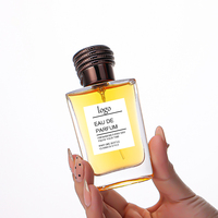 Vente en gros de flacons de parfum en verre vides de 30 ml et 50 ml avec vaporisateur à pompe, design vintage de luxe, couvercle noir avec boîte