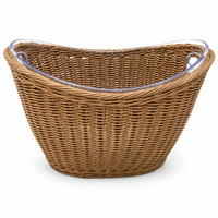 Couverture de seau en rotin PP artisanal OEM personnalisée avec isolation thermique pour seaux à glace en acier inoxydable
