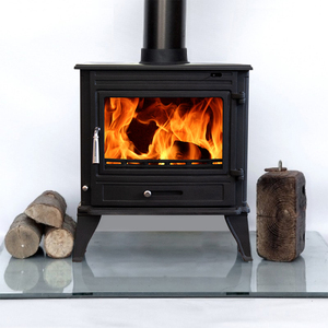 Stufa a Pellet <span class=keywords><strong>in</strong></span> <span class=keywords><strong>Ghisa</strong></span> Bestfire, Caminetto da Interno Autoportante dal Design Tradizionale, Potenza 10Kw, Nero Opaco, <span class=keywords><strong>Canna</strong></span> <span class=keywords><strong>Fumaria</strong></span> da 6 Pollici - Product Image 3