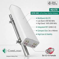 Antena de Comunicación para Estación Base 4G CoreLogic, Antena Direccional LTE para Exteriores de Alta Ganancia de 17 dBi para Telecomunicaciones