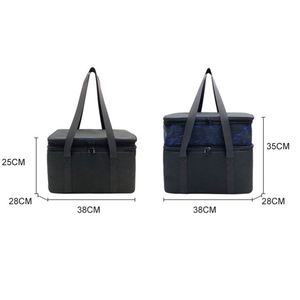 Sac isotherme portable et réutilisable en tissu OEM personnalisé pour femme, idéal pour le déjeuner – Vente en gros - Product Image 6