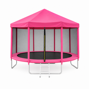 <span class=keywords><strong>Trampoline</strong></span> d'extérieur rose personnalisé avec logo, <span class=keywords><strong>8</strong></span>-15 pieds, avec <span class=keywords><strong>filet</strong></span> de sécurité et tente, capacité de charge de 550 kg, <span class=keywords><strong>trampoline</strong></span> de jardin - Product Image 1