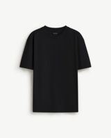T-shirt uni en coton 100% tricoté à manches courtes coupe ample pour homme - Routine Vietnam